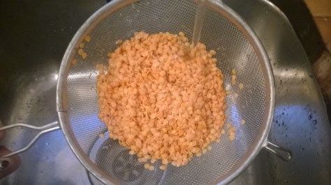 rinse lentils