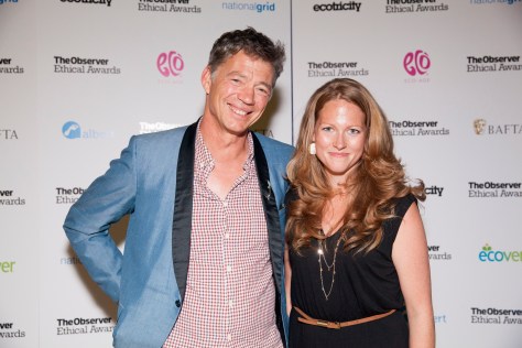 Ethical Product of the Decade winners Riverford Organics at the Observer Ethical Awards 2015, held at the V&A Museum in London
